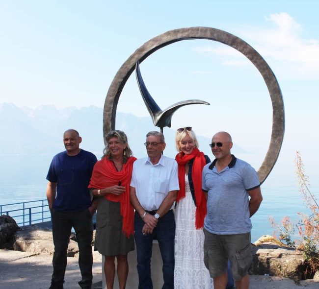 Installation définitive de « La Grande Envolée » à Montreux